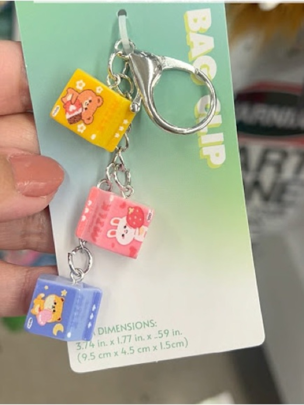 Cute Mini Bag Clip Keychain -NWOT